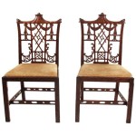 Chinese Chippendale Dining Room Chairs