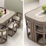 Dining Room Table With Hidden Chairs
