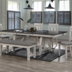 Gray Farmhouse Dining Room Table